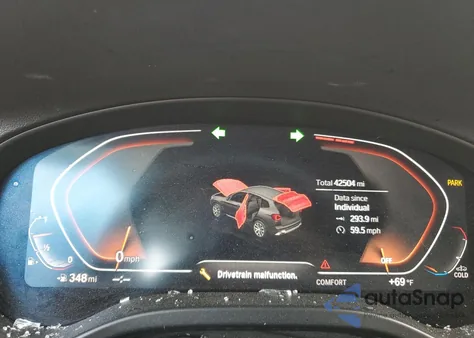 2023 BMW X3 xDrive30I из США, поврежденный, VIN 5UX53DP01P9R39768